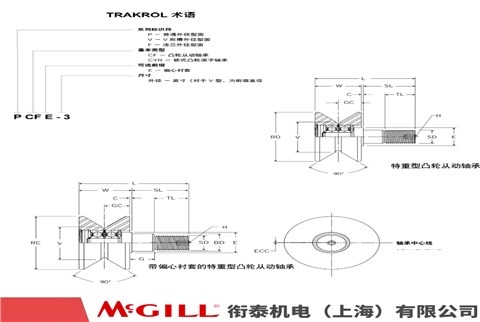 MCGILL  VCF 凸轮从动轴承