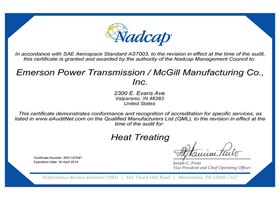 MCGILL-航空航天认证Emerson-McGill-Nadcap-Heat-Treat